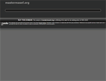 Tablet Screenshot of mastermasef.org